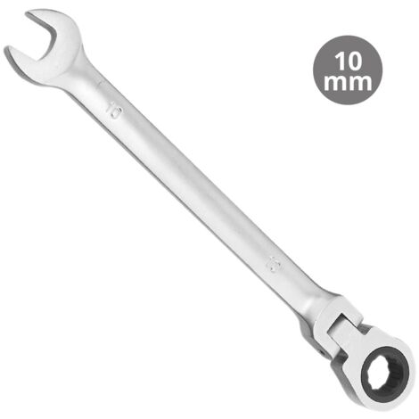 Llave combinada con crique articulado CR-V 10mm