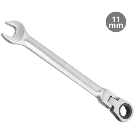 Llave combinada con crique articulado CR-V 11mm