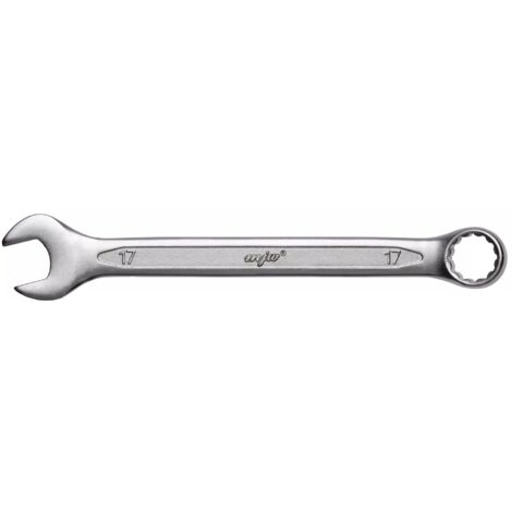 Llave combinada de anillo abierto de 17 mm de acero cromo-vanadio CRV