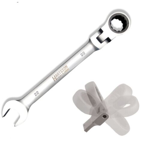 Llave combinada dedra 14gp56 articulación flexible 72 dientes
