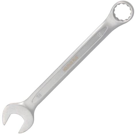llave combinada plus 18x18 acero cromo vanadio din 3113. llave doble boca, llave fija, llave estrella