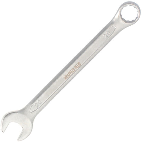 Llave Combinada Plus 20x20 Acero Cromo Vanadio. DIN3113