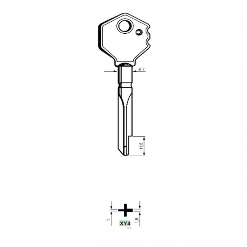 

EDM - Llave Cruz Xy4 Yale - NEOFERR..