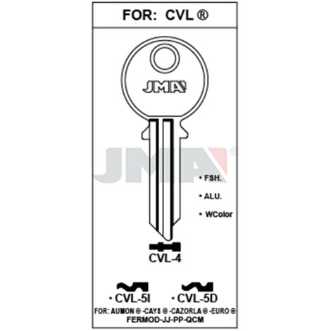 Llave de acero-A CVL-5D
