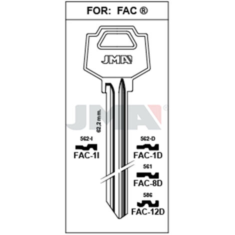 Llave de acero-C  FAC-12D