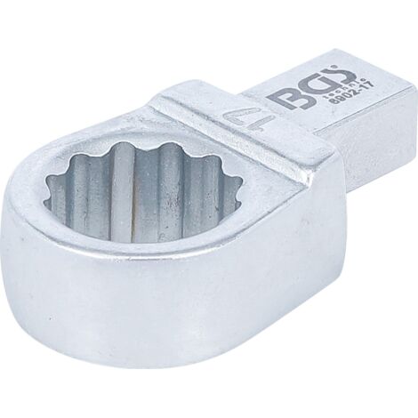 Llave de anillo insertable  17 mm  Sujeción 9 x 12 mm