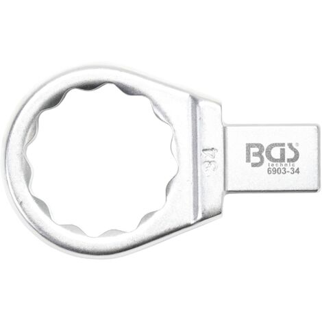 Llave de anillo insertable  34 mm  Sujeción 14 x 18 mm