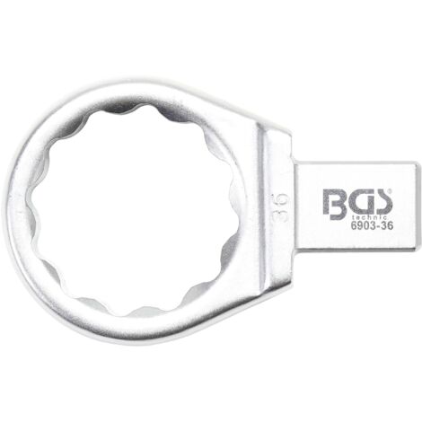 Llave de anillo insertable  36 mm  Sujeción 14 x 18 mm
