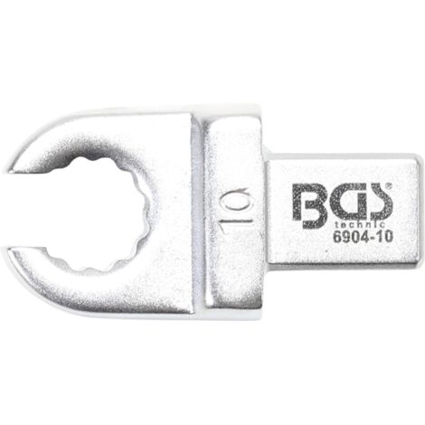Llave de anillo insertable  abierta  10 mm  Sujeción 9 x 12 mm