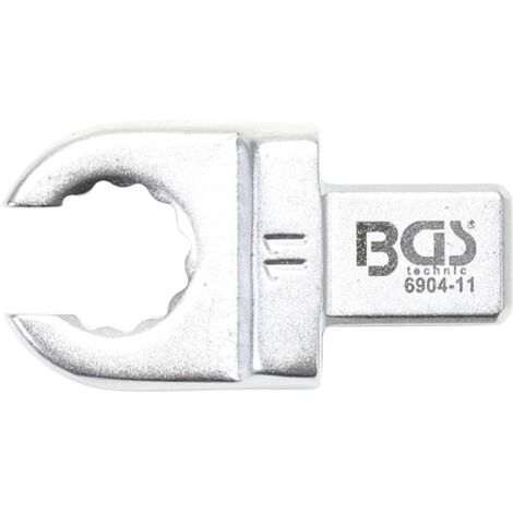 Llave de anillo insertable  abierta  11 mm  Sujeción 9 x 12 mm