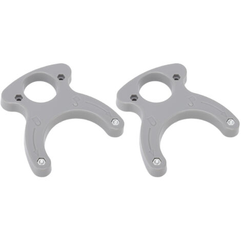 [Llave de anillo para placa de inserción de mesa desgarradora] 2 piezas – Plástico de alta precisión para madera, 9,5 x 10 x 1,8 cm – Herramienta de sujeción portátil y robusta