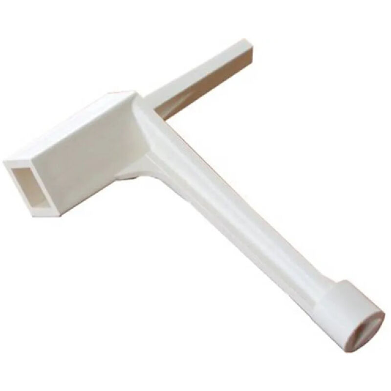 

Llave de apertura triangular hecha de material plástico
