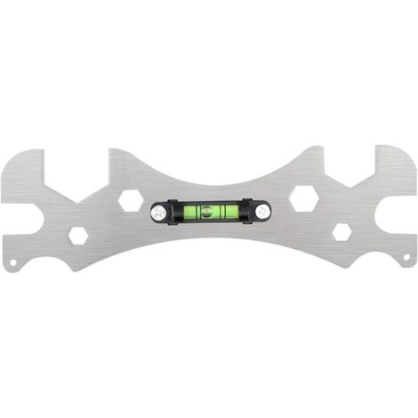 Llave de baño para ducha, herramienta especial de plomería curva autonivelante, ideal para grifos de cocina y ducha (fina).