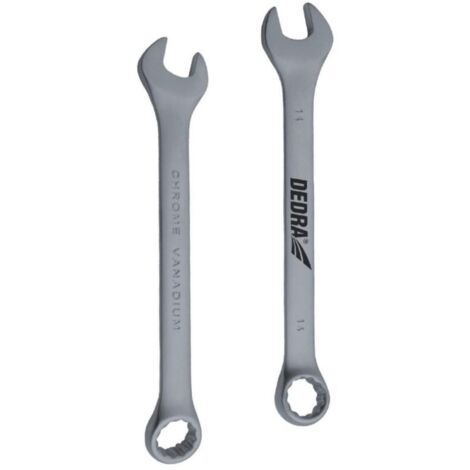 Llave de boca abierta DEDRA CRV de 23 mm: sólida y duradera
