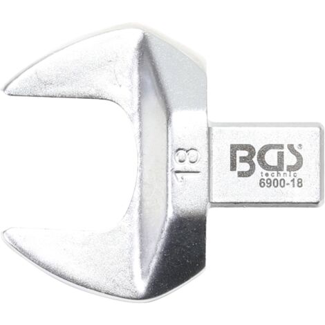 Llave de boca insertables  18 mm  Sujeción 9 x 12 mm