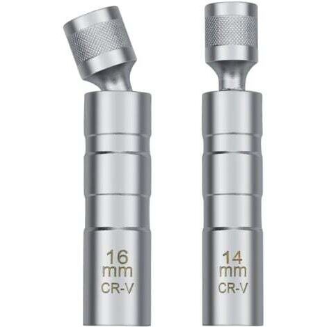 Llave de bujías magnética universal de 14/16 mm, herramienta de extracción de dados para bujías automotrices