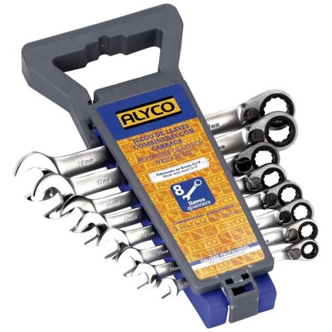 Llave de Carraca ALYCO juego 5 Combinadas S/CORT REV 8-19 mm ALYCO REF 191876