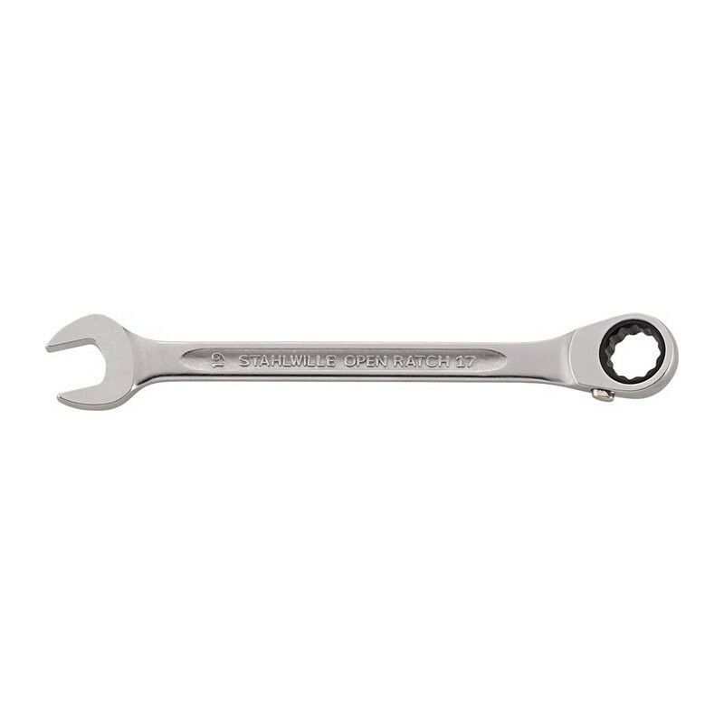 

Llave combinada de trinquete 17 SW 14mm L.190mm reversible Anillos 15 grados STAHLWILLE