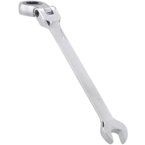 Llave de carraca flexible métrica de doble propósito con extremo abierto, herramienta de 10 mm