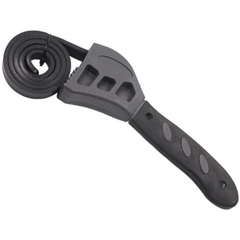 Llave de cinturón multifunción de plástico resistente: abrebotellas ajustable + filtro de aceite automático: herramienta manual versátil.