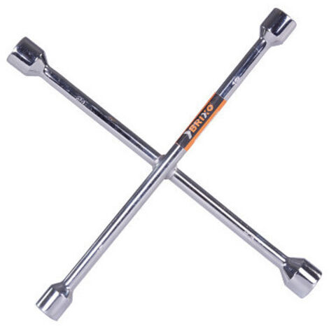 Llave de crucero Brixo para coche – Bocallas hexagonales de 17-21 y 19-23 mm en acero cromado