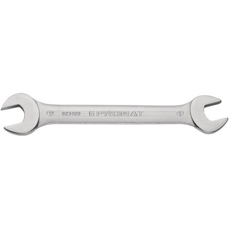 Llave de doble boca 6 x 7 mm longitud 122 mm cromada promat