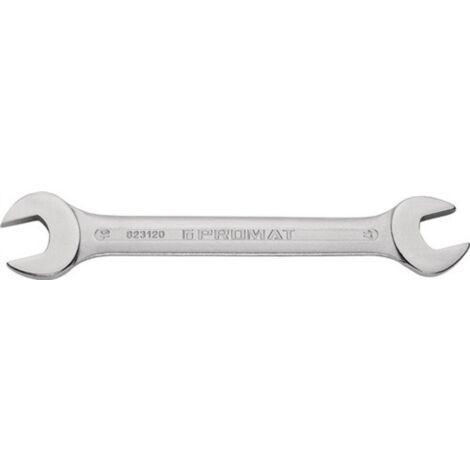 Llave de doble boca 8 x 10 mm longitud 145 mm cromada promat