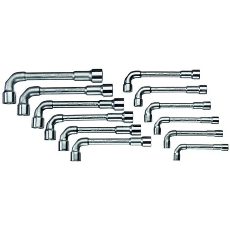 Llave de doble extremo 6 hexagonals Sy de 12 unidades, plata - Gedore 25PK-012