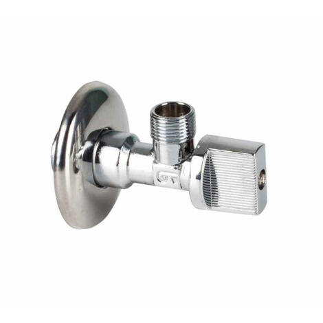 Llave de escuadra económica 1/2-1/2 latón cromado
