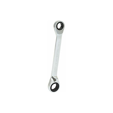 Llave de estrella doble de carraca GEARplus, conmutable 10x13 mm