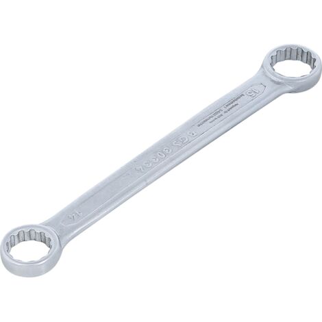 Llave de estrella doble  extra plana  14 x 15 mm