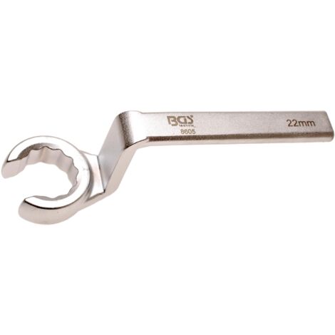 Llave de estrella especial para sondas lambda, abierta  22 mm