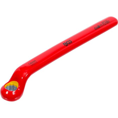 Llave de estrella VDE largas acodadas 14 mm