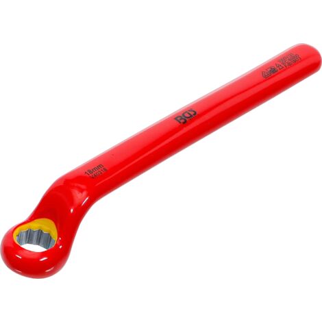 Llave de estrella VDE  largas acodadas  18 mm