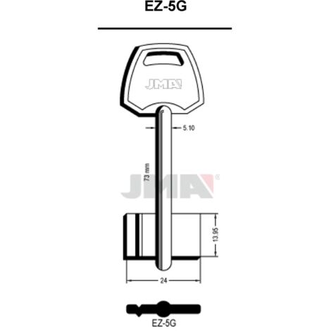Llave de gorja latón EZ-5G