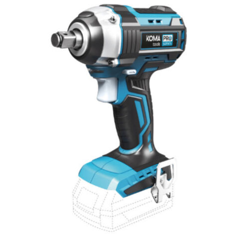 Llave de impacto 20 v brushless 280 nm (sin batería ni cargador)