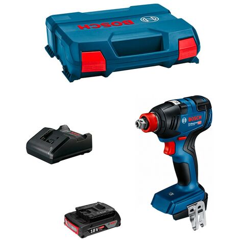 Llave de Impacto BOSCH GDX 18V-200 (1 x 2,0 Ah + GAL18V-20 + L-Case)