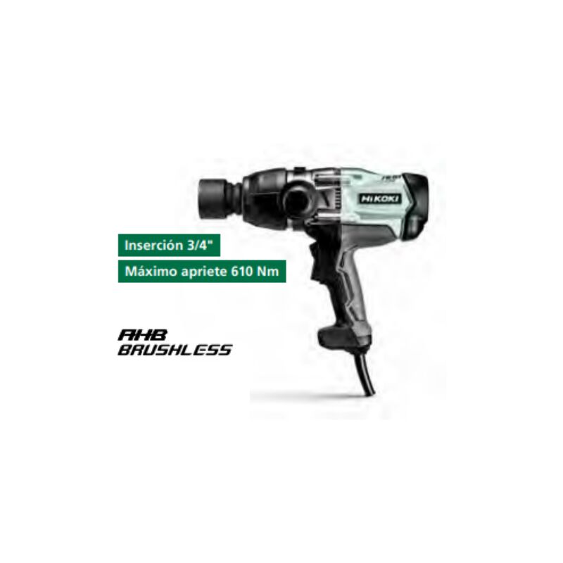 

Hikoki - WR22SEZ Atornillador de impacto - 3/4' - Brushless - 620 Nm