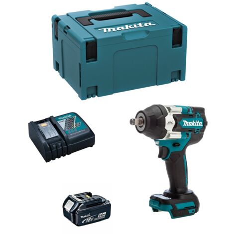 Llave de Impacto MAKITA DTW700RTJ1 (1 x 5,0 Ah + DC18RC + MAKPAC 3)