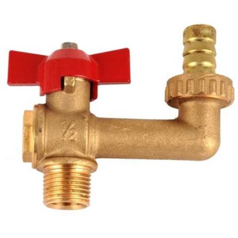 Llave de latón esfera 1/2" inodoro