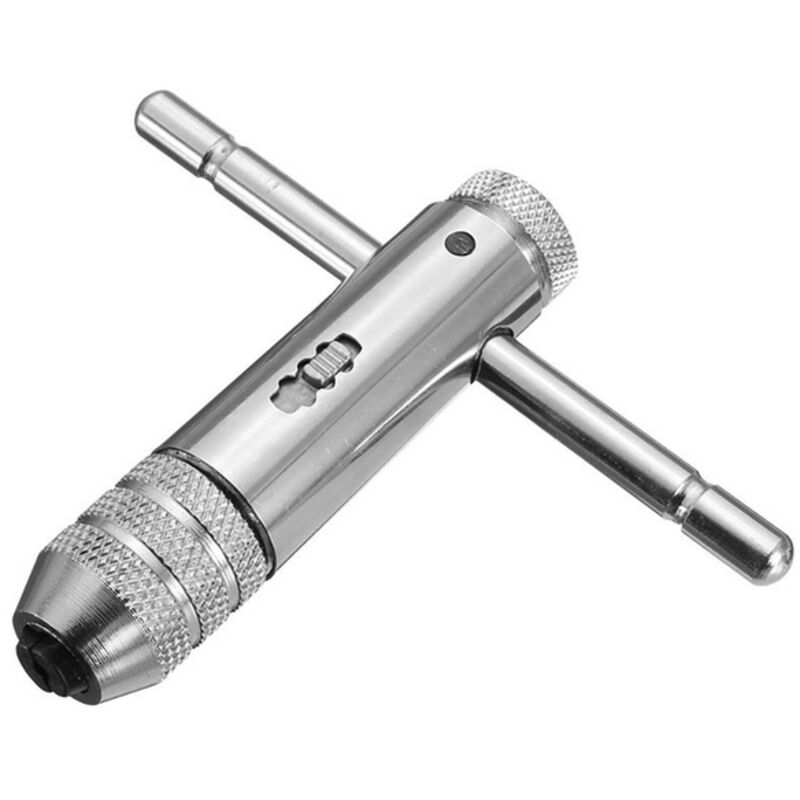 Llave de macho de trinquete ajustable, llave de macho manual con orificio de macho extendido, 1 pieza (M3-M8)