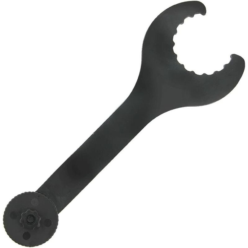 

Llave de manivela de bicicleta de acero al carbono, llave de pedalier para kit de reparación de MTB Shimano Hollowtech de 22 cm (negro)