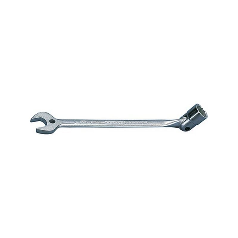 

Llave de horquilla y de empalme, lado e/plano : 13 mm, Largo 208 mm, para Ø de broca 5 mm