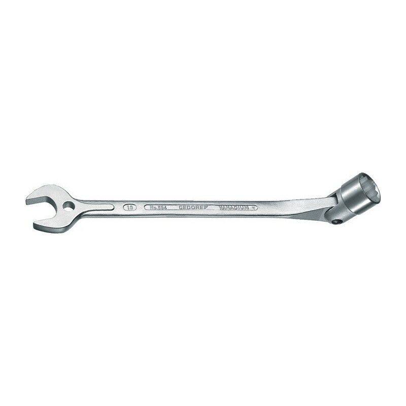 

Llave de tubo de boca abierta 534 SW 15 mm L.231 mm total con extremo de llave de tubo móvil GEDORE
