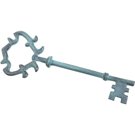 Llave de metal azul 7,5x2x21