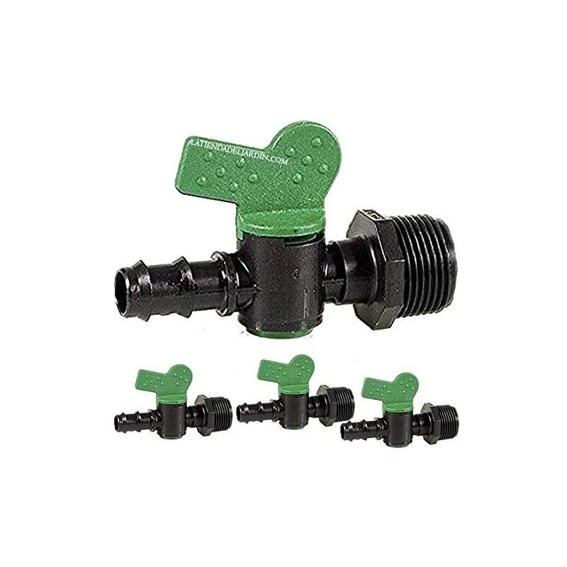 

Llave de paso riego 20mm x 3/4". 50 unidades