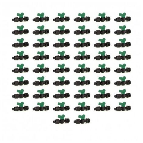 Llave de paso cinta de riego por goteo 16mm x 1/2 rosca macho (Pack 50 uds)