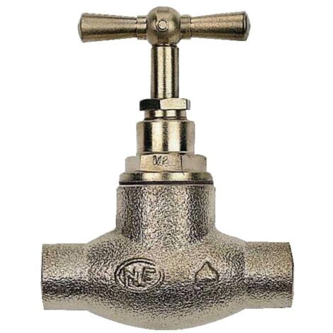 Llave de paso de cobre para soldar de 16 mm sin desagüe