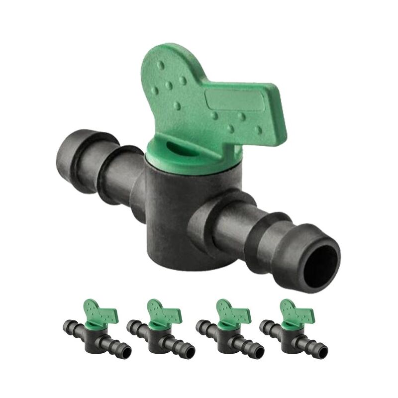 

Suinga - Llave de paso riego goteo 16mm. 10 unidades