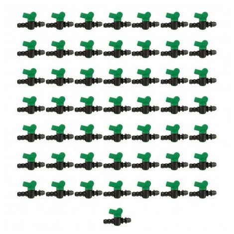 Llave de paso riego por goteo 16mm a toma derivación 16mm (Pack 50 uds)